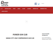Tablet Screenshot of pioneergunclub.org